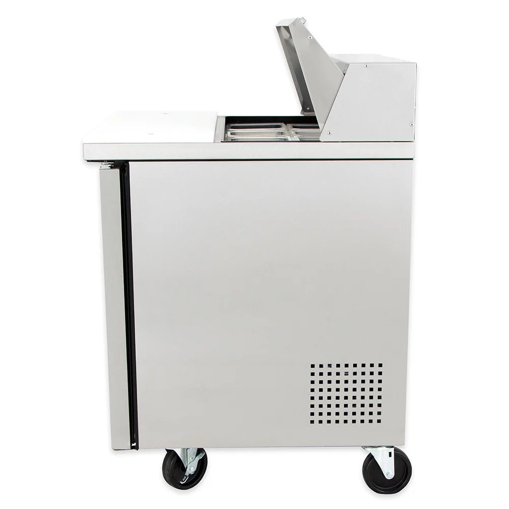 True TSSU-27-08-HC Commercial Cold Food Prep Table with Hydrocarbon Refrigerant