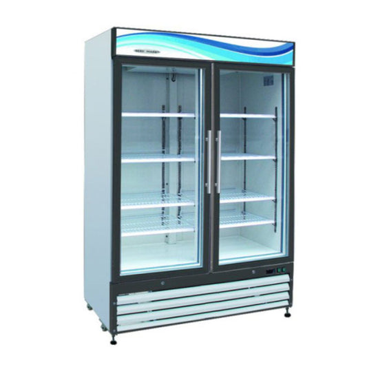 Serv-Ware GF48-HC - Freezer Merchandiser, two-section, 54"W, (2) glass doors
