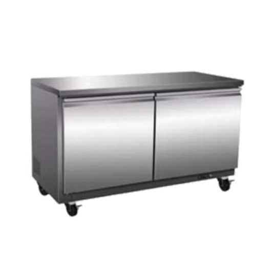 Serv-Ware UCF-48-HC - Undercounter Freezer, two-section, 48-1/5"W, (2) solid doors