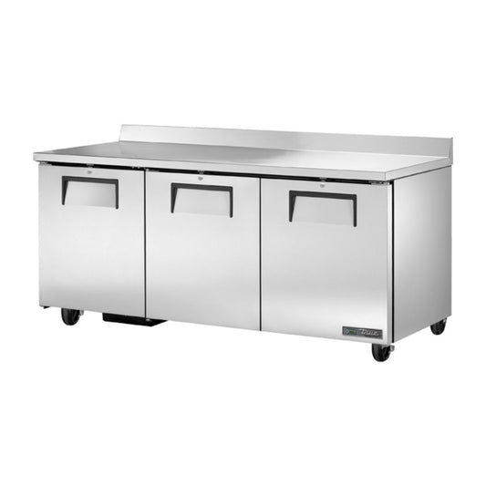 True TWT-72-HC 72 3/8" Worktop Refrigerator with 3 9/16" Backsplash