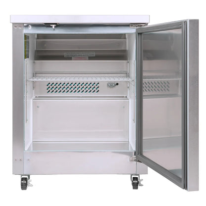 Kelvinator Commercial KCUC27RFS 27" Undercounter Refrigerator w/ Section & Door