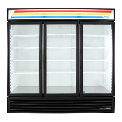 True GDM-72-HC~TSL01 78 1/8" GDM Series Three Section Glass Door