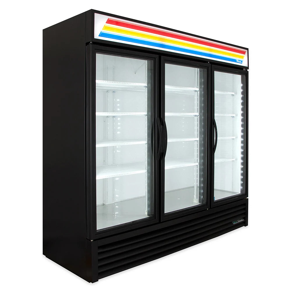 True GDM-72-HC~TSL01 78 1/8" GDM Series Three Section Glass Door