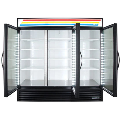 True GDM-72-HC~TSL01 78 1/8" GDM Series Three Section Glass Door