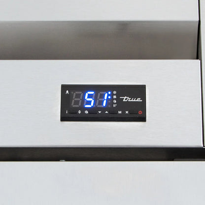 Congelador de puerta batiente sólida de acceso directo True T-23F-HC con refrigerante de hidrocarburos