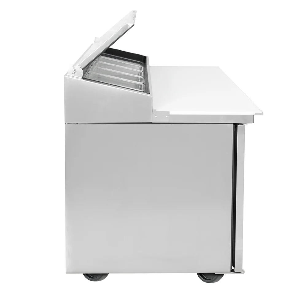 Mesa de preparación de pizza True TPP-44-HC de 44" serie TPPAT con base refrigerada