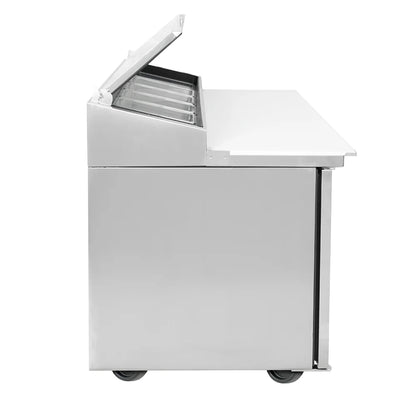 Mesa de preparación de pizza True TPP-44-HC de 44" serie TPPAT con base refrigerada