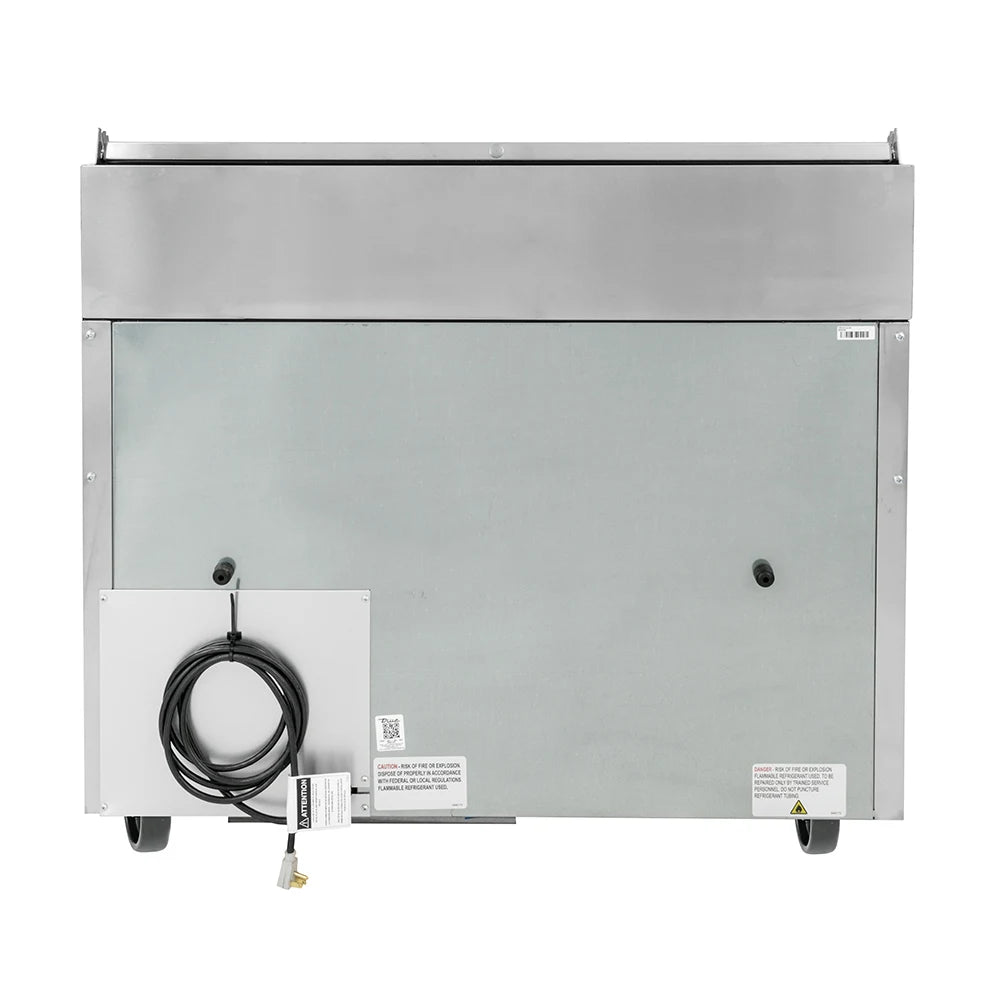 Mesa de preparación de pizza True TPP-44-HC de 44" serie TPPAT con base refrigerada