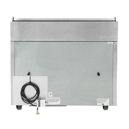 Mesa de preparación de pizza True TPP-44-HC de 44" serie TPPAT con base refrigerada