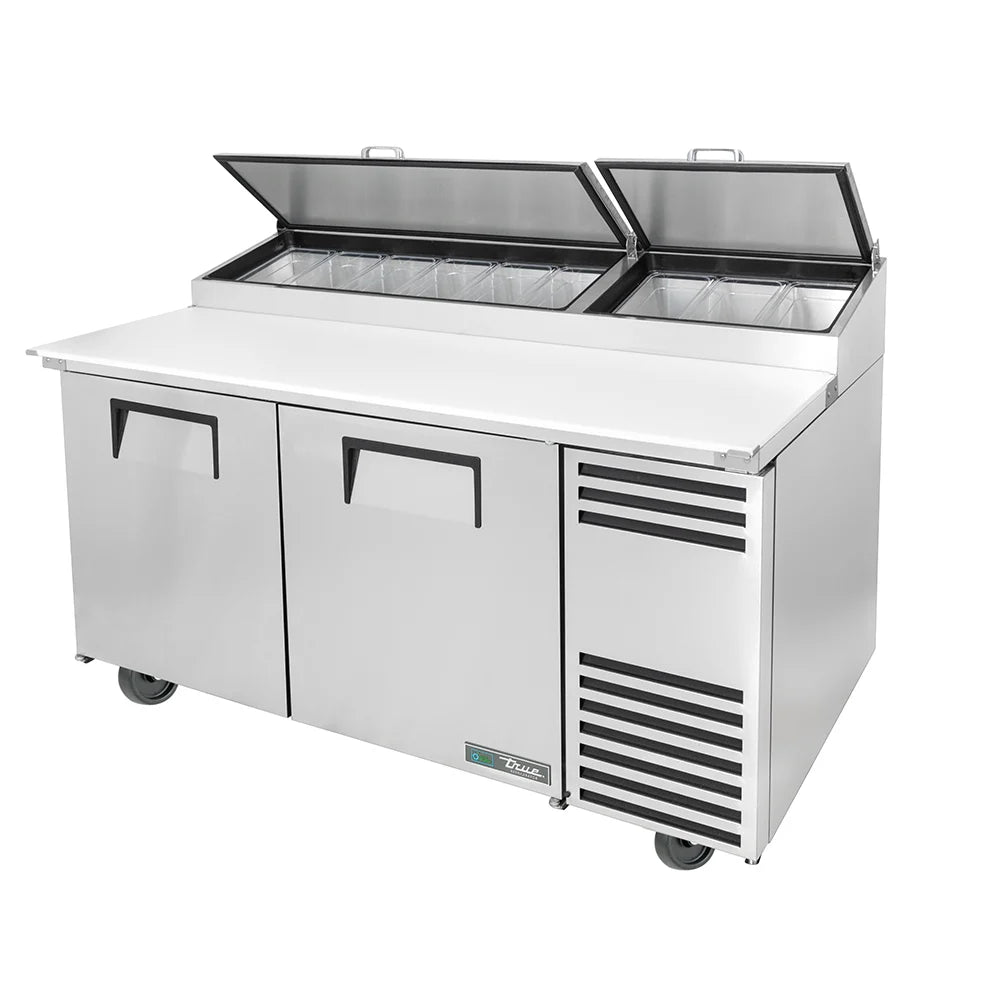 True TPP-67-HC 67" TPPAT Series Pizza Prep Table w/ Refrigerated Base