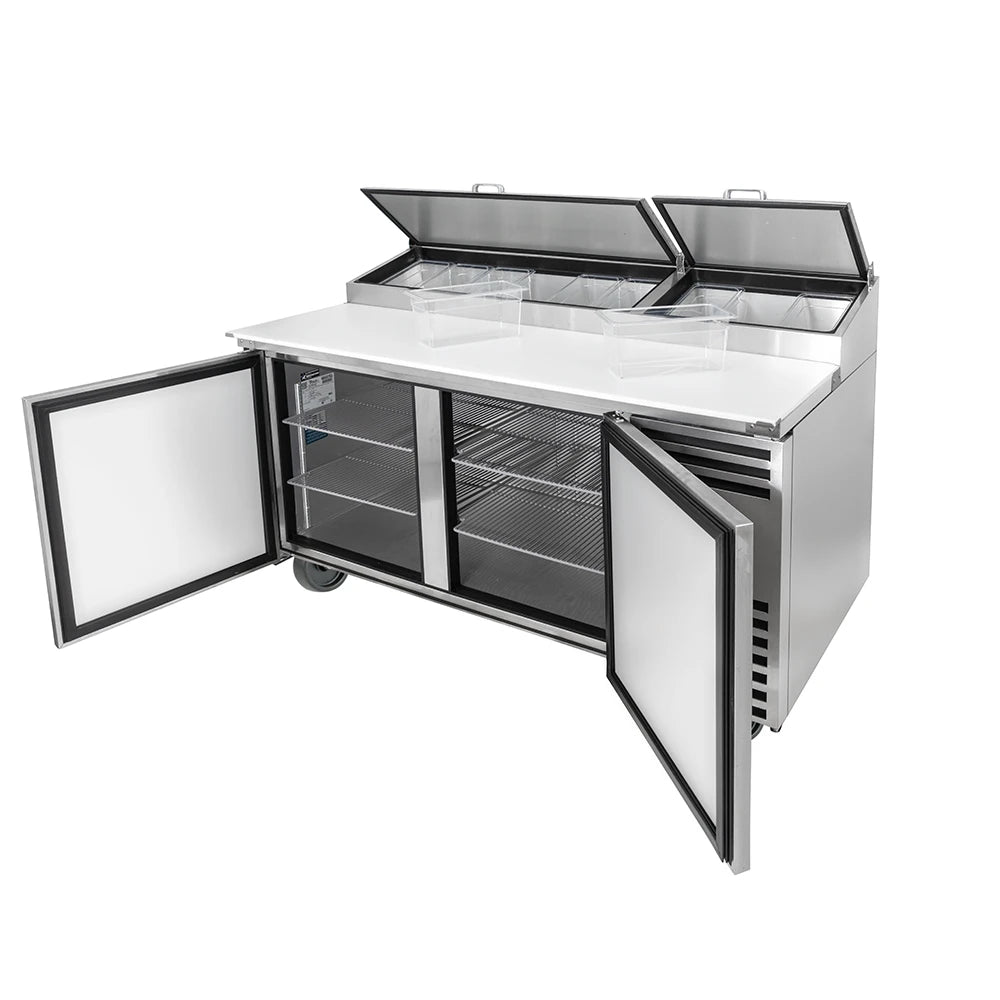 True TPP-67-HC 67" TPPAT Series Pizza Prep Table w/ Refrigerated Base