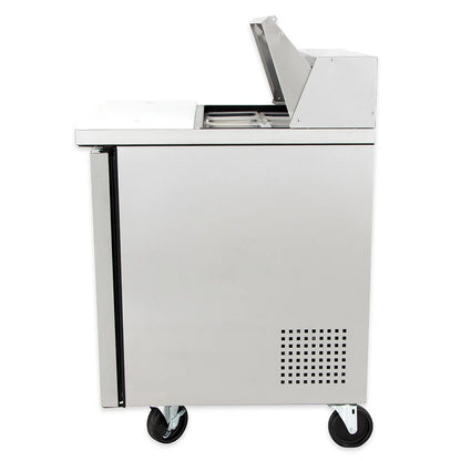 True TSSU-27-08-HC Commercial Cold Food Prep Table with Hydrocarbon Refrigerant