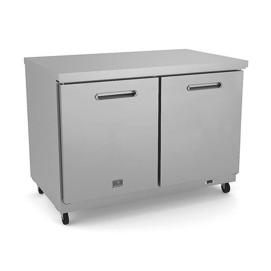 Refrigeration Equipment 2-Door Refrigerator Under Counter 48" Long