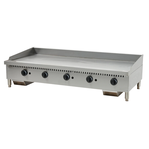 Serv-Ware 60" 5 Burner Thermostatic Gas Griddle