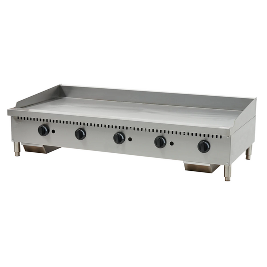 Serv-Ware 60" 5 Burner Thermostatic Gas Griddle