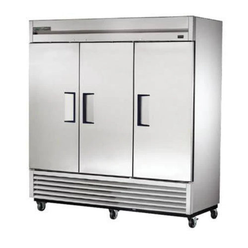 True T-72F-HC 78" 3-Section Solid-Door Reach-In Freezer