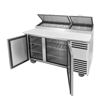 True TPP-AT-60-HC 60" TPPAT Series Pizza Prep Table w/ Refrigerated Base, 115v