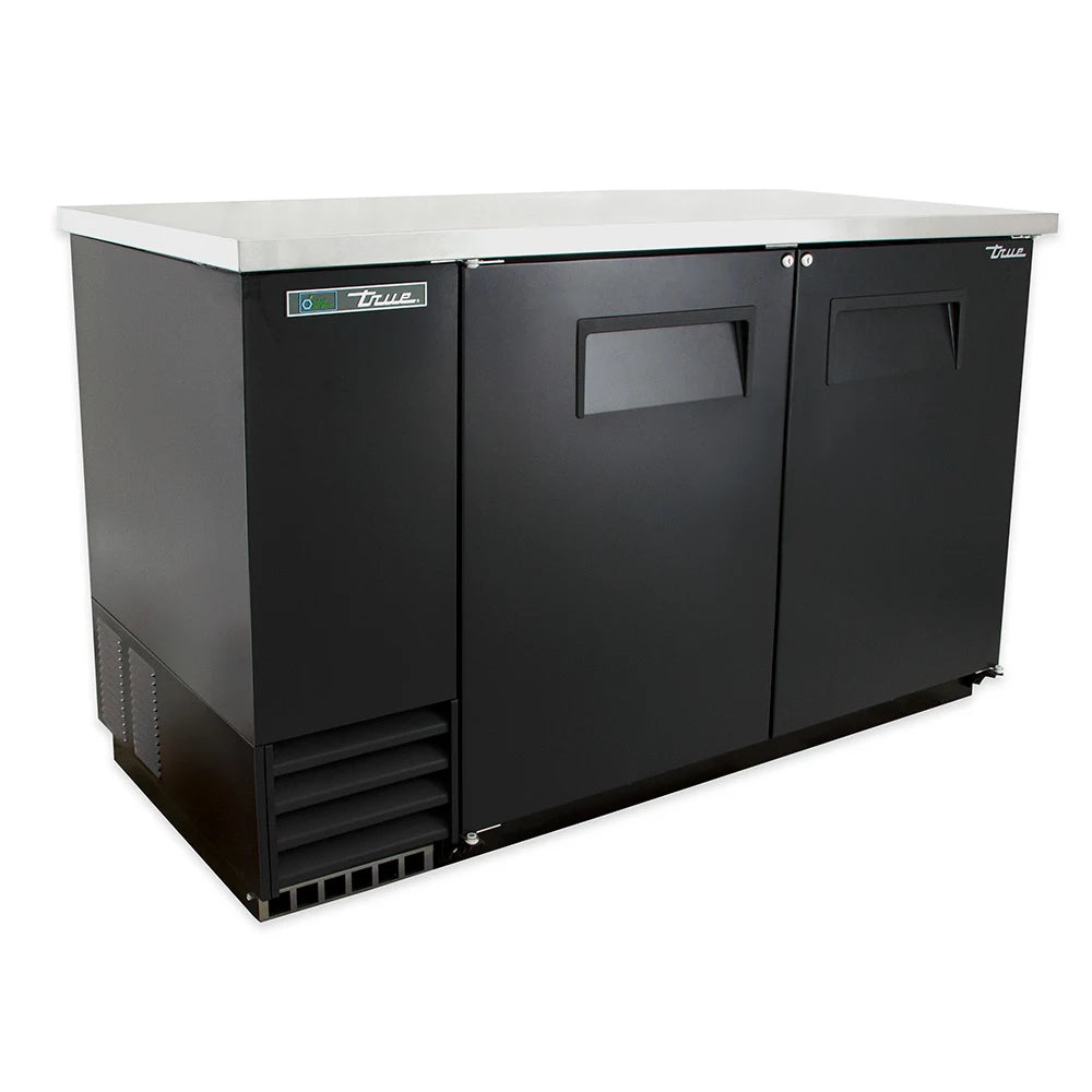 True TBB-2-HC 58 7/8" Bar Refrigerator - 2 Swinging Solid Doors