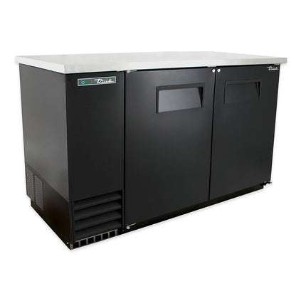 True TBB-2-HC 58 7/8" Bar Refrigerator - 2 Swinging Solid Doors