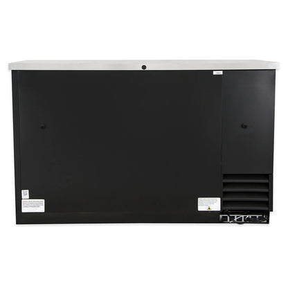 True TBB-2-HC 58 7/8" Bar Refrigerator - 2 Swinging Solid Doors