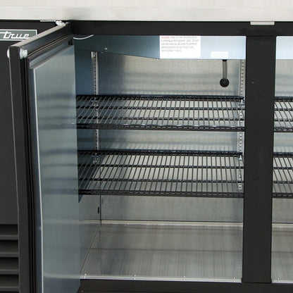 True TBB-2-HC 58 7/8" Bar Refrigerator - 2 Swinging Solid Doors