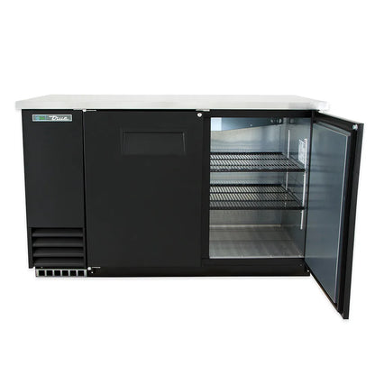 True TBB-2-HC 58 7/8" Bar Refrigerator - 2 Swinging Solid Doors