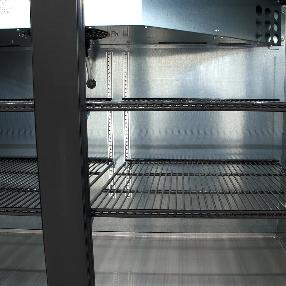 True TBB-2-HC 58 7/8" Bar Refrigerator - 2 Swinging Solid Doors