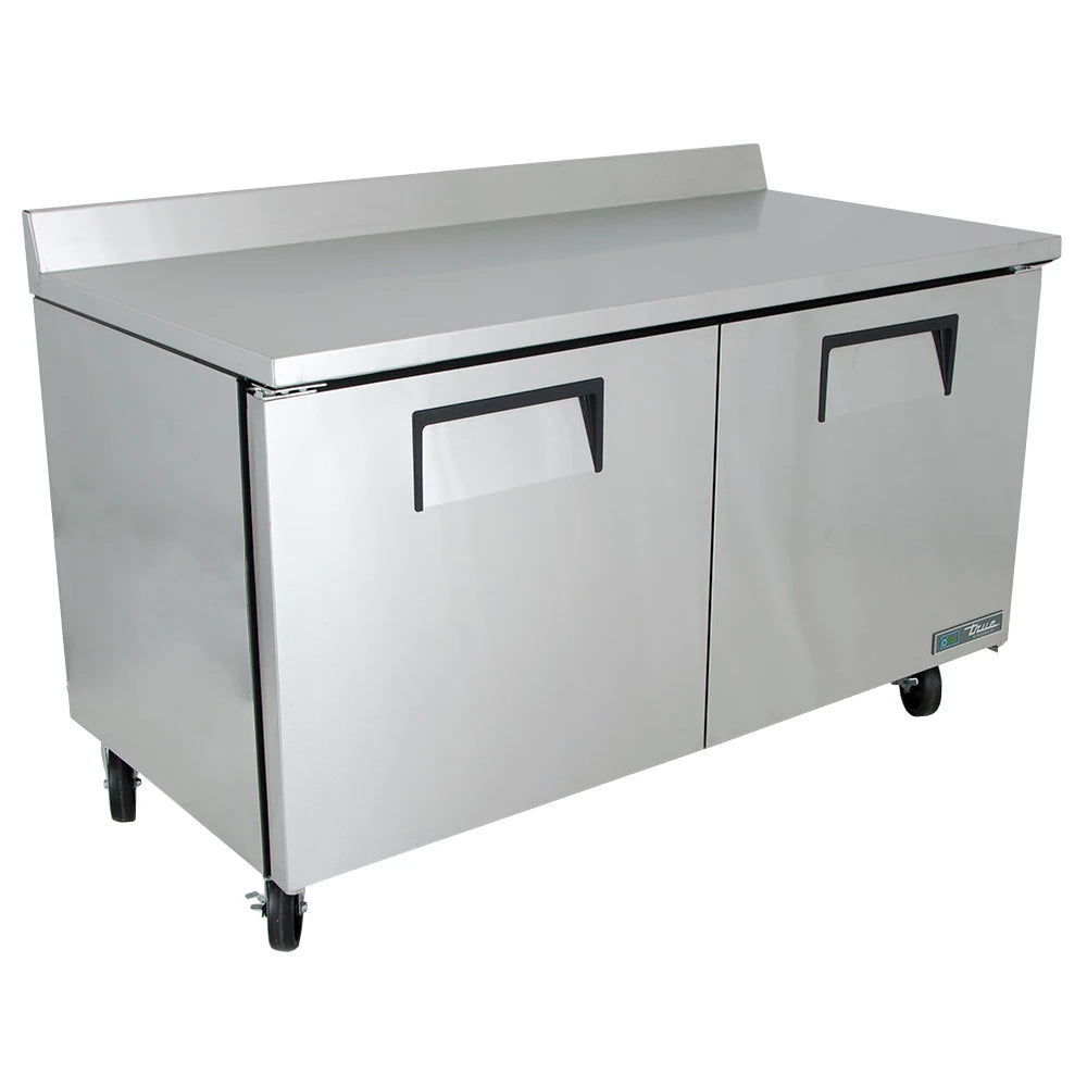 True TWT-48-HC 48" 2-Door Worktop Refrigerator