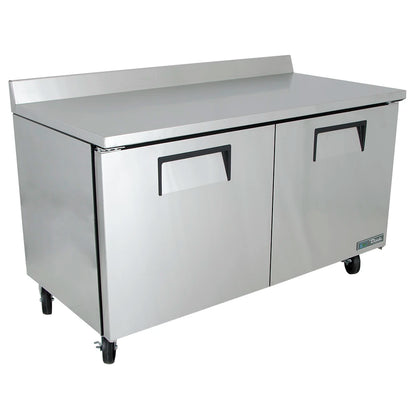 True TWT-48-HC 48" 2-Door Worktop Refrigerator