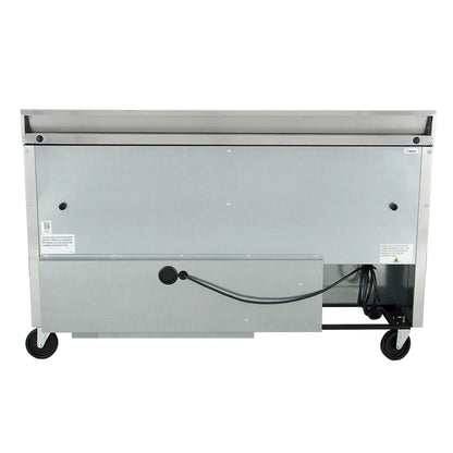 True TWT-48-HC 48" 2-Door Worktop Refrigerator
