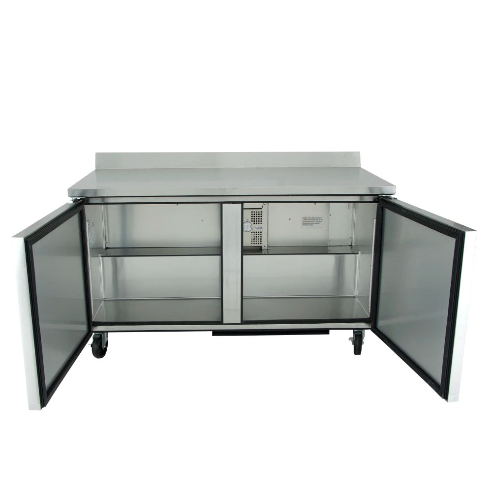 True TWT-48-HC 48" 2-Door Worktop Refrigerator