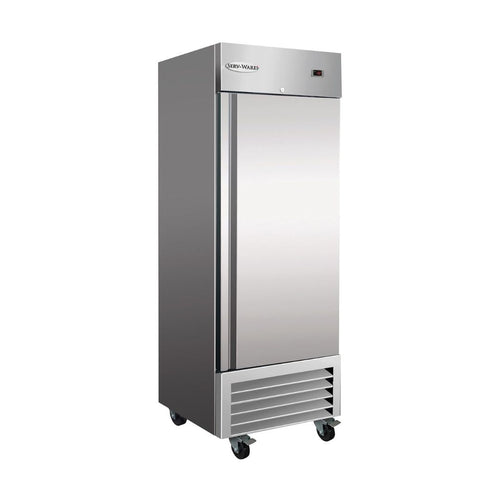 Serv-Ware RF1-HC Commercial Reach-In Freezer 1 Solid Self-Closing Lockable Door