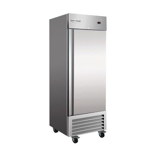 Serv-Ware RF1-HC Commercial Reach-In Freezer 1 Solid Self-Closing Lockable Door