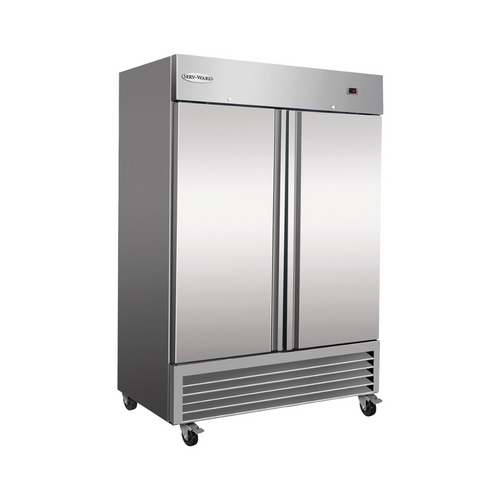 Serv-Ware RF2-HC Reach-In Freezer Two-Section 49 cu. ft. Capacity 54"W x 33"D x 82.3"H