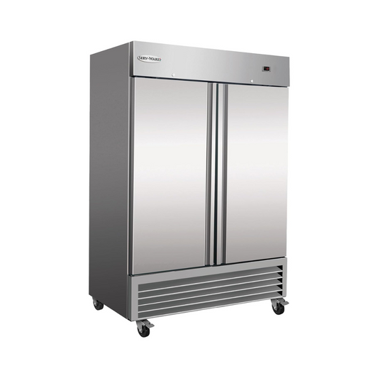 Serv-Ware RF2-HC Reach-In Freezer Two-Section 49 cu. ft. Capacity 54"W x 33"D x 82.3"H