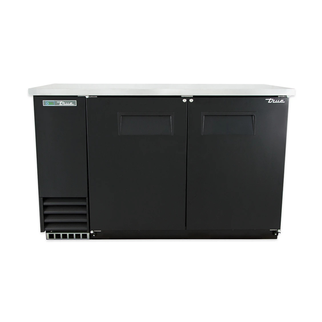 True TBB-2-HC 58 7/8" Bar Refrigerator - 2 Swinging Solid Doors