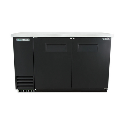 True TBB-2-HC 58 7/8" Bar Refrigerator - 2 Swinging Solid Doors