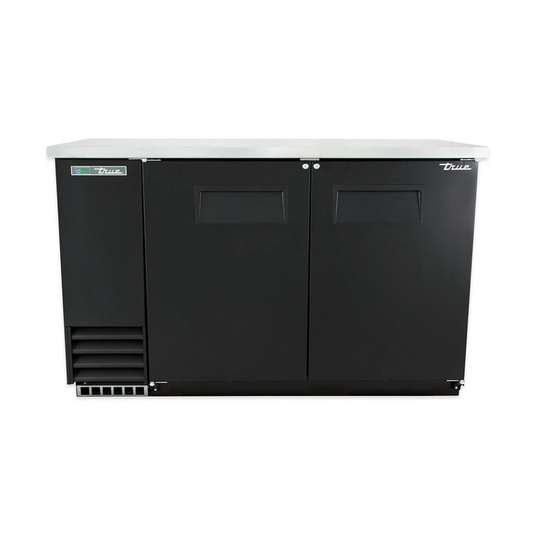 True TBB-2-HC 58 7/8" Bar Refrigerator - 2 Swinging Solid Doors