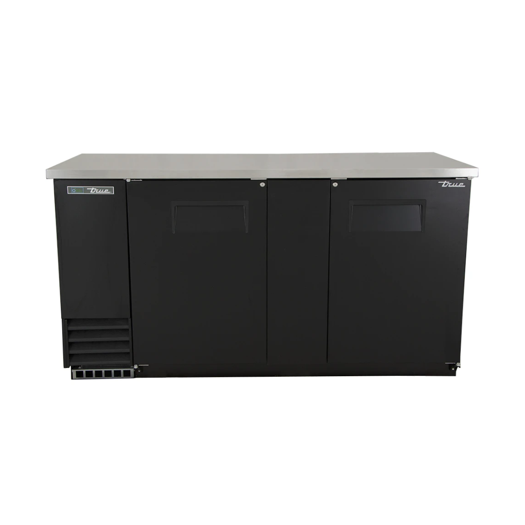 True TBB-3-HC 69" Bar Refrigerator - 2 Swinging Solid Doors