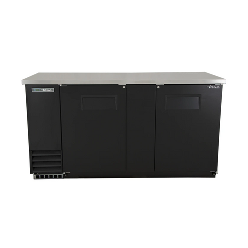 True TBB-3-HC 69" Bar Refrigerator - 2 Swinging Solid Doors