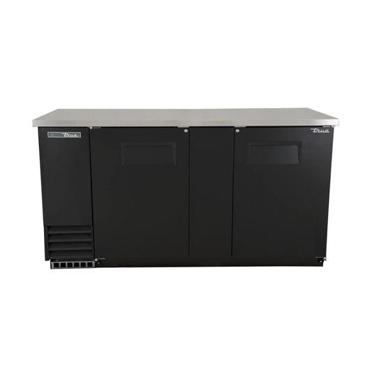 True TBB-3-HC 69" Bar Refrigerator - 2 Swinging Solid Doors