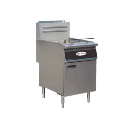 Serv-Ware SGF-50N - Fryer Natural Gas Floor Model 50 Lb Oil Capacity