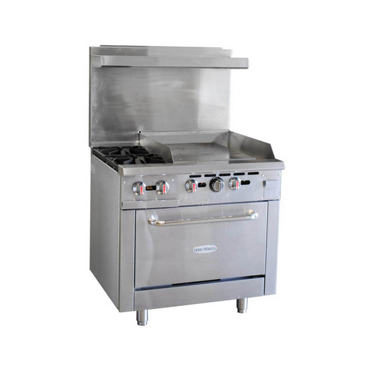Serv-Ware SGR-2B-24G - Cocina de gas natural para restaurantes