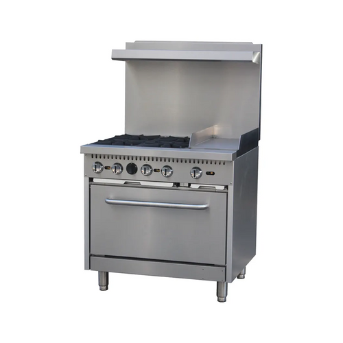 Serv-Ware SGR-4B-12G 36" Gas Restaurant Range w/ 4 Burners