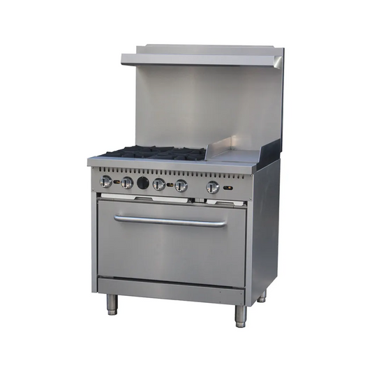 Serv-Ware SGR-4B-12G 36" Gas Restaurant Range w/ 4 Burners