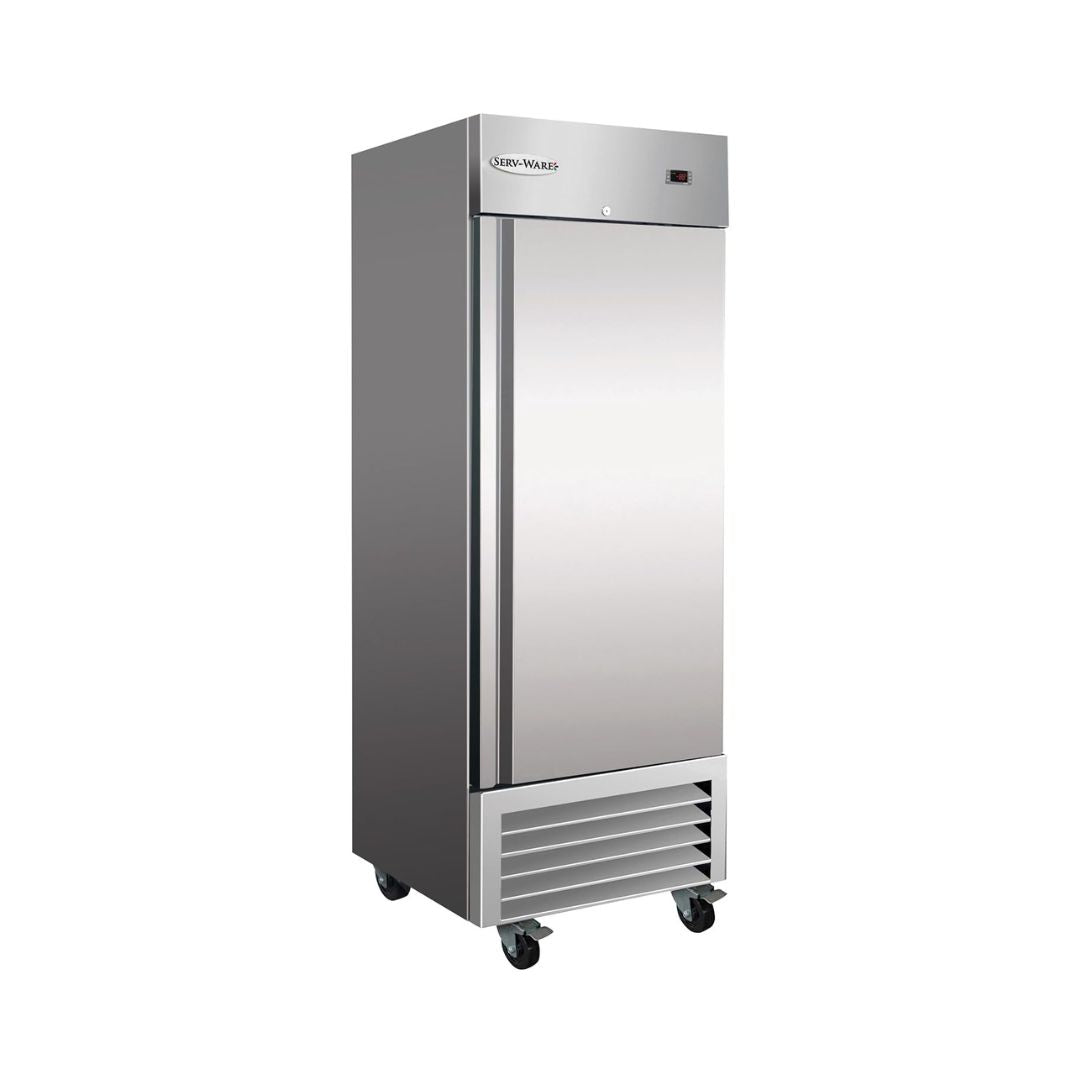 Refrigerador vertical Serv-Ware RR1-HC de 23 pies cúbicos y 27" de ancho, una sección