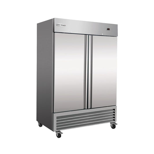 RR2-HC Reach-In Refrigerator 2 Door Commercial Refrigerator 49 Cu. Ft. Capacity Stainless Steel