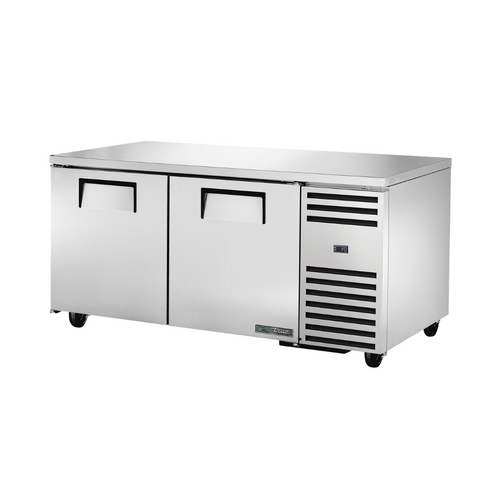True TUC-67-HC Deep Undercounter Refrigerator 2 Solid Swing Doors