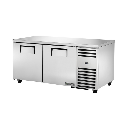 True TUC-67-HC Deep Undercounter Refrigerator 2 Solid Swing Doors