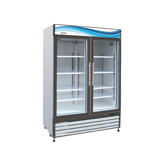 Serv-Ware GR48-HC, Commercial Display Refrigerator 49 Cu. Ft. Two-Section